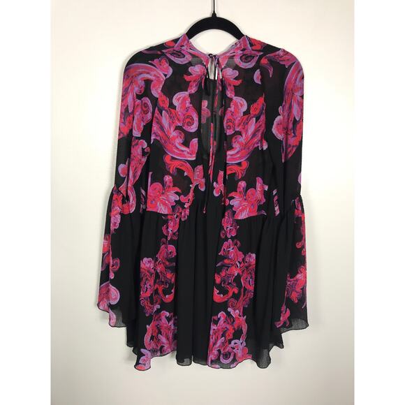 Intimately Free People Symphony Scroll Print Bell Sleeve Slip Dress - Picture 6 of 10